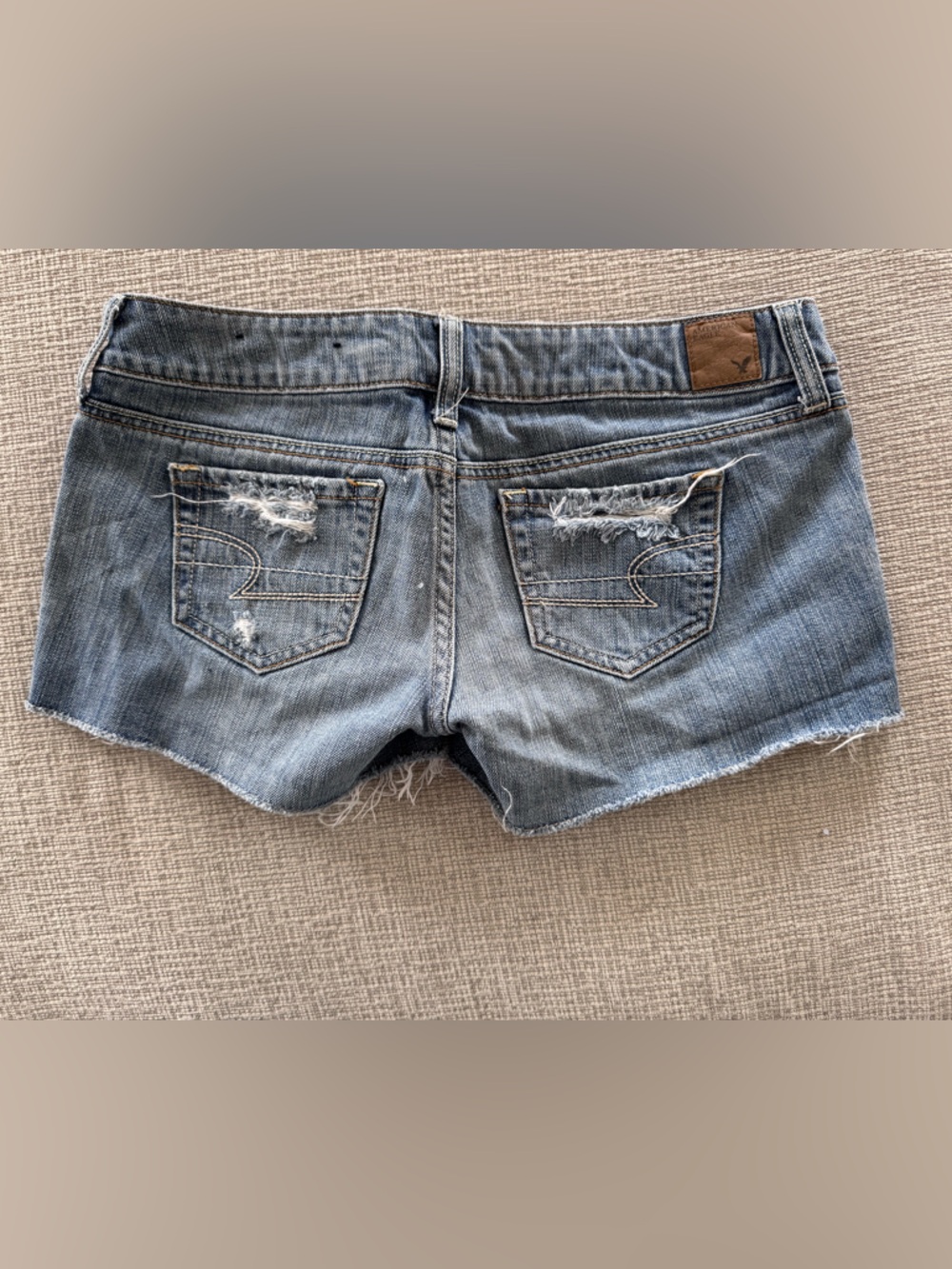 Distressed Light Blue Denim Women’s Shorts